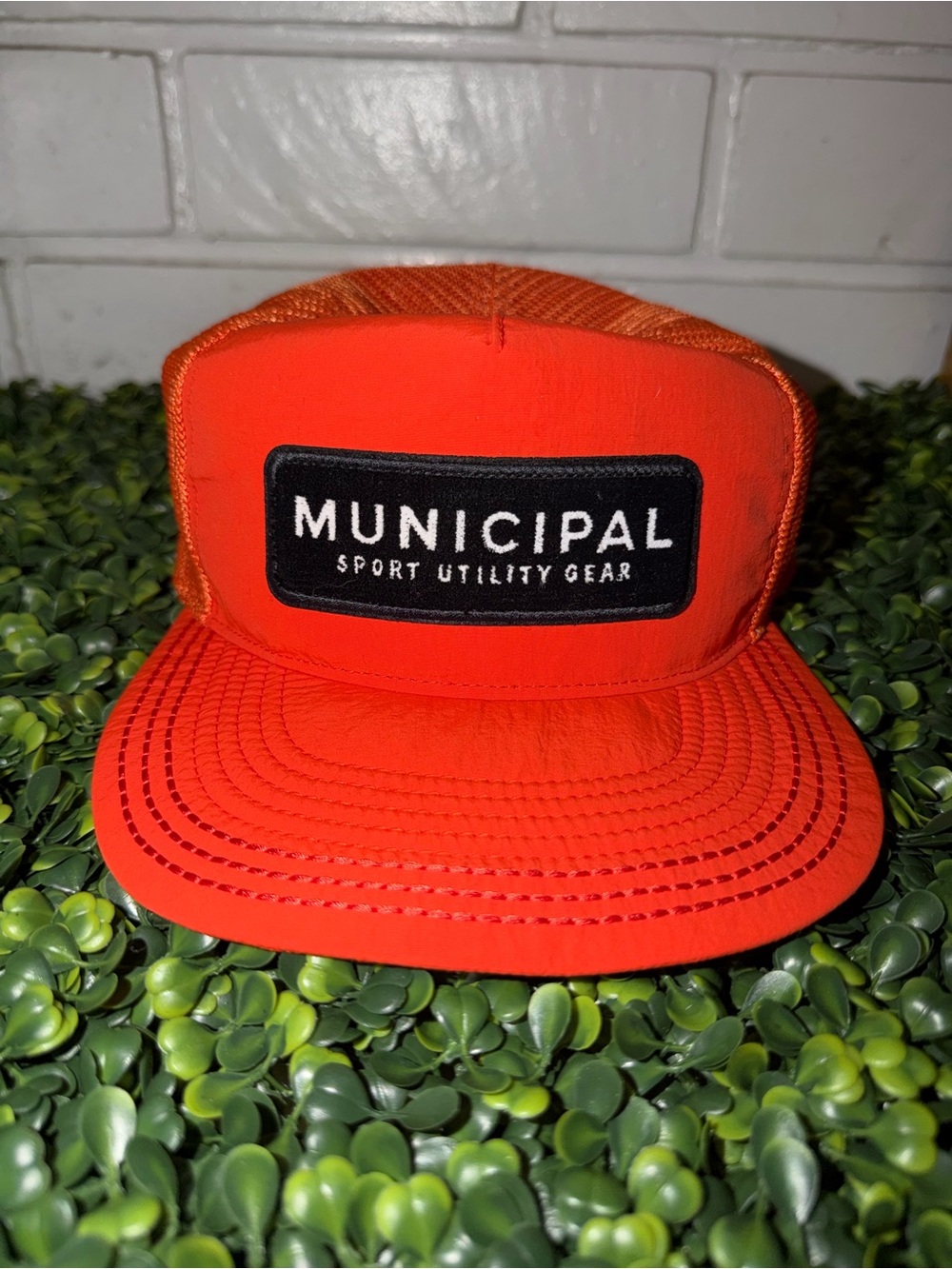 High-Visibility Orange Trucker Hat
